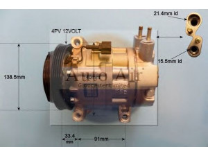 AUTO AIR GLOUCESTER 14-6206 kompresorius, oro kondicionierius 
 Oro kondicionavimas -> Kompresorius/dalys
92600CD100