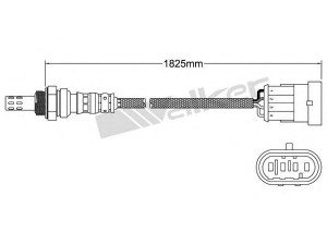 WALKER PRODUCTS 250-241096 lambda jutiklis 
 Išmetimo sistema -> Jutiklis/zondas
0046786047, 46786047