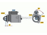 BOSCH 0 001 369 020 starteris
86 513 093, 865 130 93