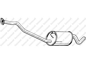 BOSAL 279-457 vidurinis duslintuvas 
 Išmetimo sistema -> Duslintuvas
1494995
