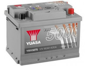 YUASA YBX5075 starterio akumuliatorius 
 Elektros įranga -> Akumuliatorius