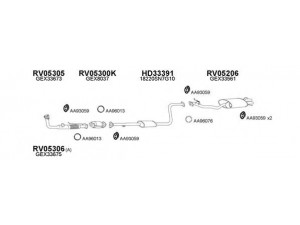 VENEPORTE 050076 išmetimo sistema