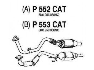 FENNO P552CAT katalizatoriaus keitiklis 
 Išmetimo sistema -> Katalizatoriaus keitiklis
BM90177H, 6K0253058GX, 6K0253058HX