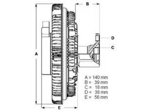 BERU LK001 sankaba, radiatoriaus ventiliatorius 
 Aušinimo sistema -> Radiatoriaus ventiliatorius
058 121 350