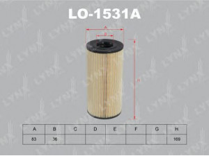 LYNXauto LO-1531A alyvos filtras 
 Techninės priežiūros dalys -> Techninės priežiūros intervalai
51055006073, 51055040105, 602 180 00 09