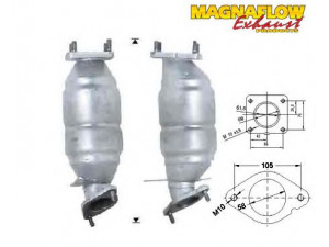 MAGNAFLOW 72502D katalizatoriaus keitiklis 
 Išmetimo sistema -> Katalizatoriaus keitiklis
1325848