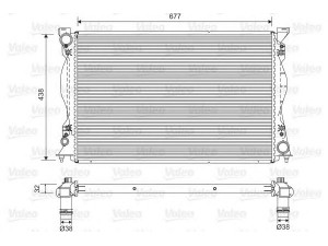 VALEO 701580 radiatorius, variklio aušinimas 
 Aušinimo sistema -> Radiatorius/alyvos aušintuvas -> Radiatorius/dalys
4F0121251L, 4F0121251T