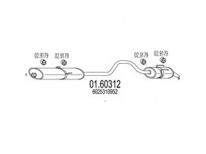 MTS 01.60312 galinis duslintuvas 
 Išmetimo sistema -> Duslintuvas
6025310952