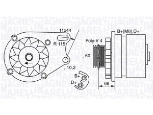 MAGNETI MARELLI 063321747010 kintamosios srovės generatorius 
 Elektros įranga -> Kint. sr. generatorius/dalys -> Kintamosios srovės generatorius
46231695, 46407646, 46816031, 51700670