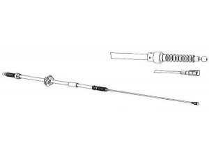 KAWE AU02128 trosas, stovėjimo stabdys 
 Stabdžių sistema -> Valdymo svirtys/trosai
811609721G