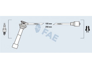 FAE 85806 uždegimo laido komplektas 
 Kibirkšties / kaitinamasis uždegimas -> Uždegimo laidai/jungtys
33705-66D00, 33705-66D00-000