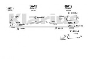KLARIUS 391522E išmetimo sistema 
 Išmetimo sistema -> Išmetimo sistema, visa
