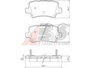A.B.S. 37530 OE stabdžių trinkelių rinkinys, diskinis stabdys 
 Techninės priežiūros dalys -> Papildomas remontas
43022-SMG-E00, 43022-SMG-E01, 43022SMGE02