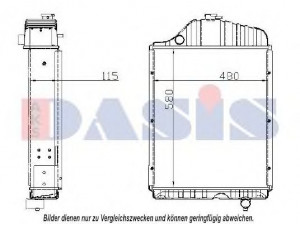 AKS DASIS 440304N radiatorius, variklio aušinimas