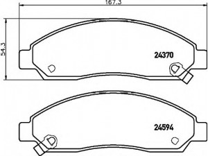 HELLA 8DB 355 013-291 stabdžių trinkelių rinkinys, diskinis stabdys 
 Techninės priežiūros dalys -> Papildomas remontas
89040317, 89040317, 8973293330