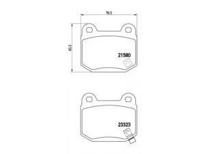 BREMBO P 56 048 stabdžių trinkelių rinkinys, diskinis stabdys 
 Techninės priežiūros dalys -> Papildomas remontas
4605A050, MR407391, 44060CD094