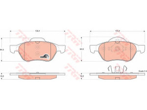 TRW GDB1540 stabdžių trinkelių rinkinys, diskinis stabdys 
 Techninės priežiūros dalys -> Papildomas remontas
410607690R, 7701206598, 7701208183