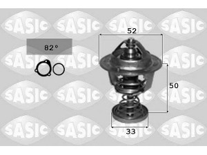 SASIC 3300007 termostatas, aušinimo skystis 
 Aušinimo sistema -> Termostatas/tarpiklis -> Thermostat
1338E8, 9091603134, 1338E8, 9091603134