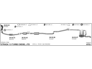 IMASAF 524000278 išmetimo sistema 
 Išmetimo sistema -> Išmetimo sistema, visa