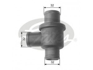 GATES TH15587 termostatas, aušinimo skystis 
 Aušinimo sistema -> Termostatas/tarpiklis -> Thermostat
103130601004, 112130601006, TC103130601004