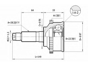 STATIM C.479 jungčių komplektas, kardaninis velenas 
 Ratų pavara -> Sujungimai/komplektas
GD19-22-510