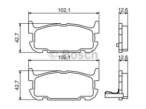 BOSCH 0 986 494 226 stabdžių trinkelių rinkinys, diskinis stabdys 
 Techninės priežiūros dalys -> Papildomas remontas
NCY32643Z, NCY32643ZA, NCY32648ZA