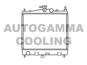 AUTOGAMMA 103382 radiatorius, variklio aušinimas 
 Aušinimo sistema -> Radiatorius/alyvos aušintuvas -> Radiatorius/dalys
214109U01A, 21410AX600, 21410BH40A