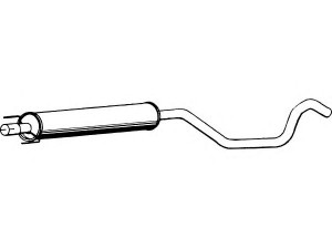 FENNO P4438 vidurinis duslintuvas 
 Išmetimo sistema -> Duslintuvas
5852471, 5852701