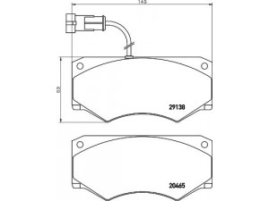 MINTEX MDB2270 stabdžių trinkelių rinkinys, diskinis stabdys