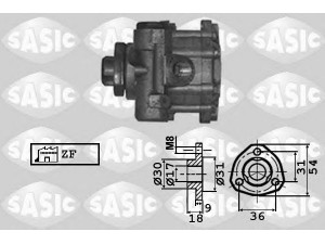 SASIC 7076031 hidraulinis siurblys, vairo sistema 
 Vairavimas -> Vairo pavara/siurblys
044145157AX, 701422155B, 701422155BX