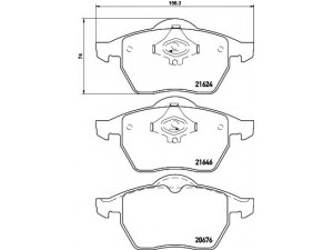 HELLA 8DB 355 007-881 stabdžių trinkelių rinkinys, diskinis stabdys 
 Techninės priežiūros dalys -> Papildomas remontas
4D0698151A, 8D0615116B, 8D0615116D