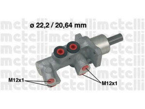 METELLI 05-0551 pagrindinis cilindras, stabdžiai 
 Stabdžių sistema -> Pagrindinis stabdžių cilindras
34 31 1 165 584, 34 31 6 750 642