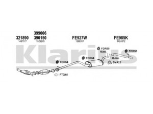 KLARIUS 361822U išmetimo sistema