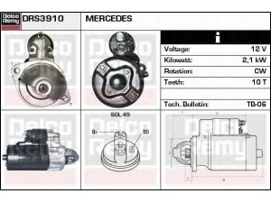 DELCO REMY DRS3910 starteris 
 Elektros įranga -> Starterio sistema -> Starteris