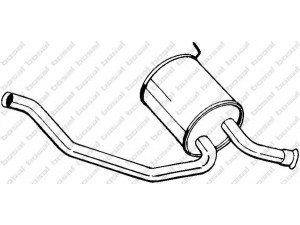 BOSAL 135-607 galinis duslintuvas 
 Išmetimo sistema -> Duslintuvas
9565.4020