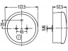 HELLA 2NR 344 169-461 kombinuotas galinis žibintas