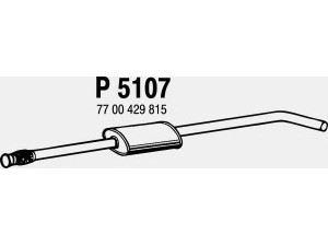 FENNO P5107 vidurinis duslintuvas 
 Išmetimo sistema -> Duslintuvas
7700844690