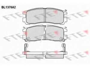 FTE BL1376A2 stabdžių trinkelių rinkinys, diskinis stabdys 
 Techninės priežiūros dalys -> Papildomas remontas
MB 857 336, MB857336, MB 407 659