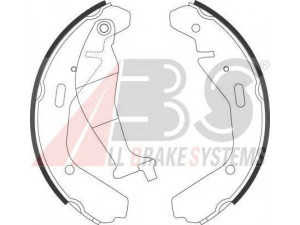 A.B.S. 9151 stabdžių trinkelių komplektas 
 Techninės priežiūros dalys -> Papildomas remontas
4706273, 4706738, 4706836, 53200-84E00