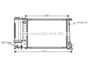 AVA QUALITY COOLING BW2090 radiatorius, variklio aušinimas 
 Aušinimo sistema -> Radiatorius/alyvos aušintuvas -> Radiatorius/dalys
1712986, 1719308