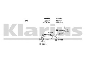 KLARIUS 600191E išmetimo sistema 
 Išmetimo sistema -> Išmetimo sistema, visa