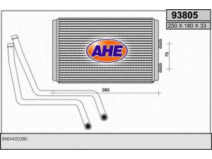 AHE 93805 šilumokaitis, salono šildymas 
 Šildymas / vėdinimas -> Šilumokaitis
9464420380