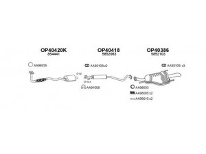 VENEPORTE 400033 išmetimo sistema 
 Išmetimo sistema -> Išmetimo sistema, visa