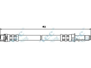 APEC braking HOS3538 stabdžių žarnelė 
 Stabdžių sistema -> Stabdžių žarnelės
6014280435, 9014280235, 9014280435