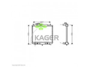 KAGER 31-0295 radiatorius, variklio aušinimas 
 Aušinimo sistema -> Radiatorius/alyvos aušintuvas -> Radiatorius/dalys
1640087289