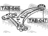 FEBEST TAB-047 valdymo svirties/išilginių svirčių įvorė 
 Ašies montavimas/vairavimo mechanizmas/ratai -> Valdymo svirtis/pasukamosios svirties sujungimas -> Montavimas/sutvirtinimas
48068-33020, 48069-33020