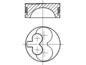NÜRAL 87-247600-00 stūmoklis 
 Variklis -> Cilindrai/stūmokliai