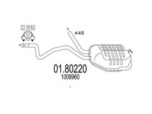 MTS 01.80220 vidurinis duslintuvas
1008960
