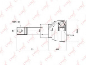 LYNXauto CO-3711 jungčių komplektas, kardaninis velenas
44101-54J00, 44101-54J01, 44102-54J00