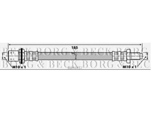 BORG & BECK BBH6457 stabdžių žarnelė 
 Stabdžių sistema -> Stabdžių žarnelės
9694039855